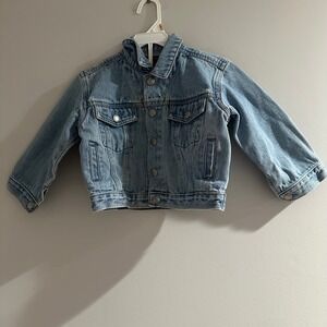 Vintage Baby Gap Classic Toddler Denim Jacket Light Wash Button Front Sz 2XL 3XL